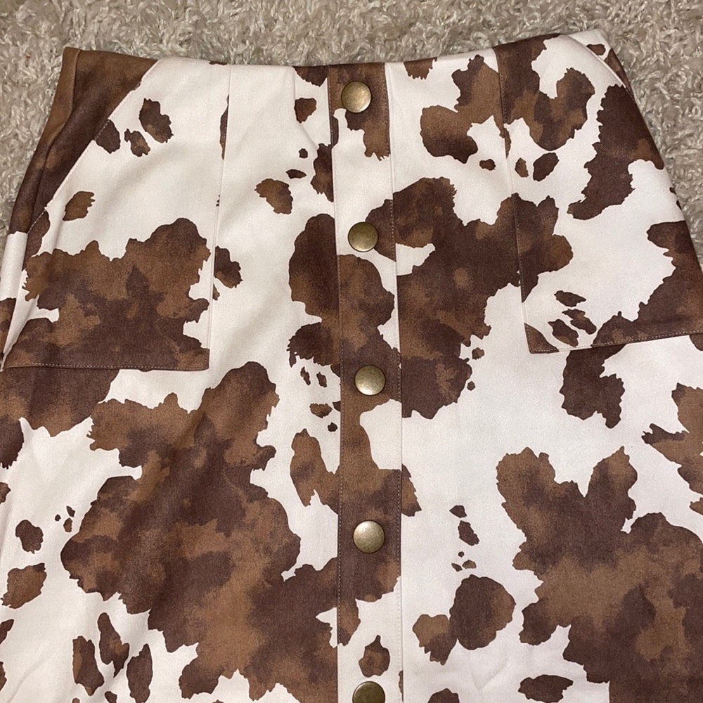 Cowprint Skirt